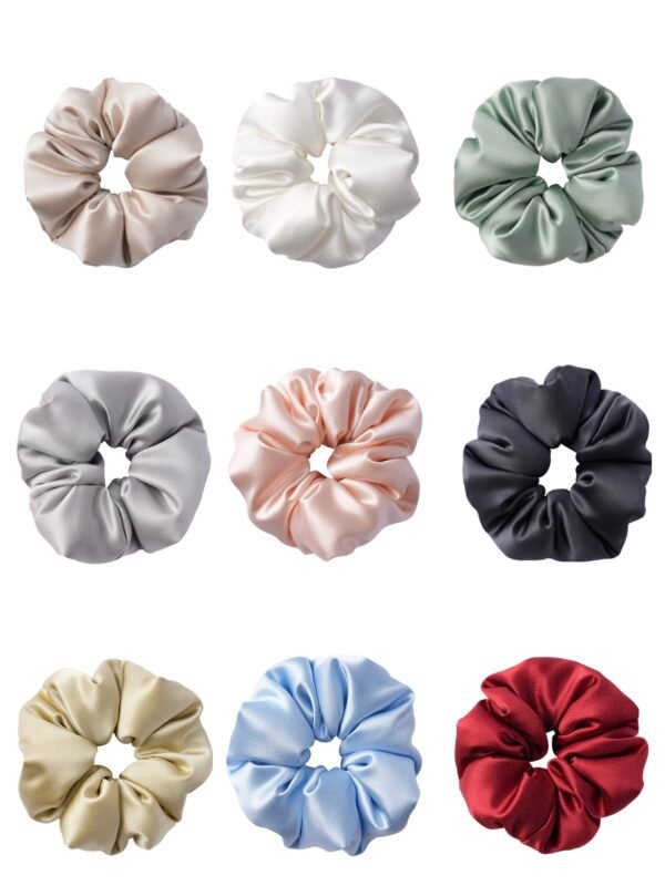 6CM/8CM 30momme Pillow Silk scrunchies 100% Mulberry silk